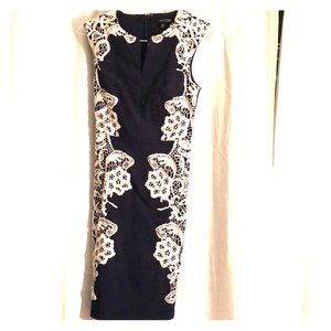 Fitted London Dress Company lace appliqué dress